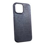 iPhone 13 Pro Max Uyumlu Kumaş Desenli Mavi Kılıf