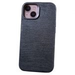 iPhone 13 Pro Uyumlu Kumaş Desenli Mavi Kılıf - Görsel 3