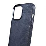 iPhone 13 Pro Uyumlu Kumaş Desenli Mavi Kılıf - Görsel 5