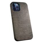 iPhone 13 Uyumlu Kumaş Desenli Gri Kılıf
