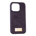 iPhone 14 Pro Uyumlu Simli Mor Kılıf