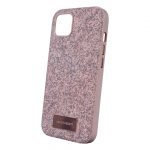 iPhone 11 Uyumlu Simli Pembe Kılıf